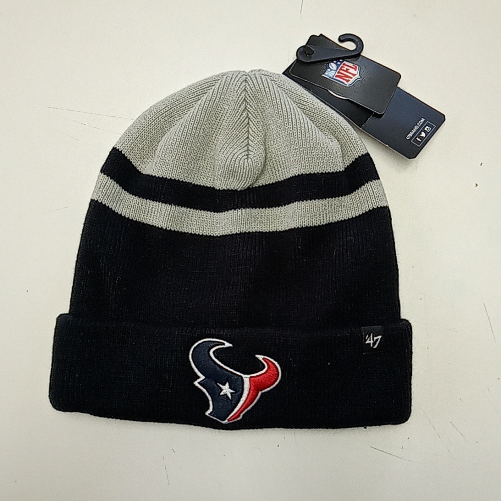 Houston Texas beanie blue and Gray